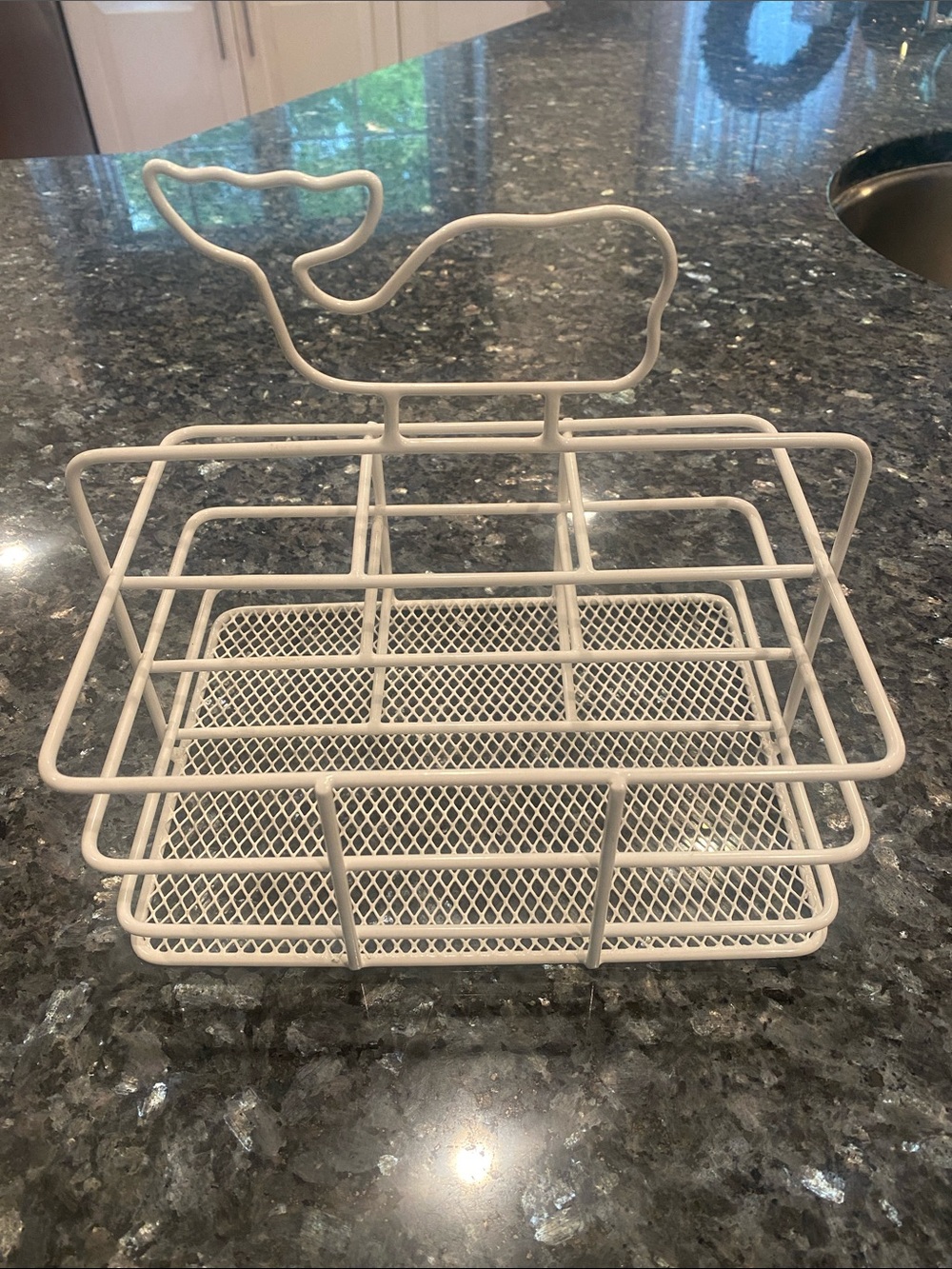 Vineyard Vines White Whale Metal Napkin/Utensil Holder - Hard to Find!